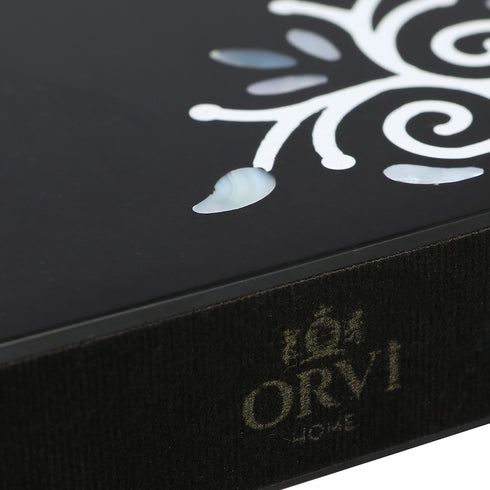 Set of Bookend with Mother of Pearl Inlay